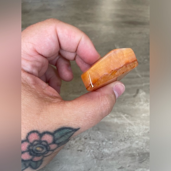 Carnelian Freeform Crystal - Picture 2 of 4